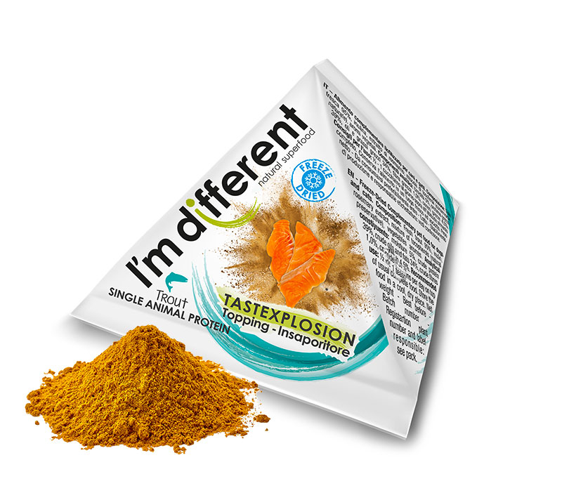 Freeze dried trout topper fo cats pack 8g