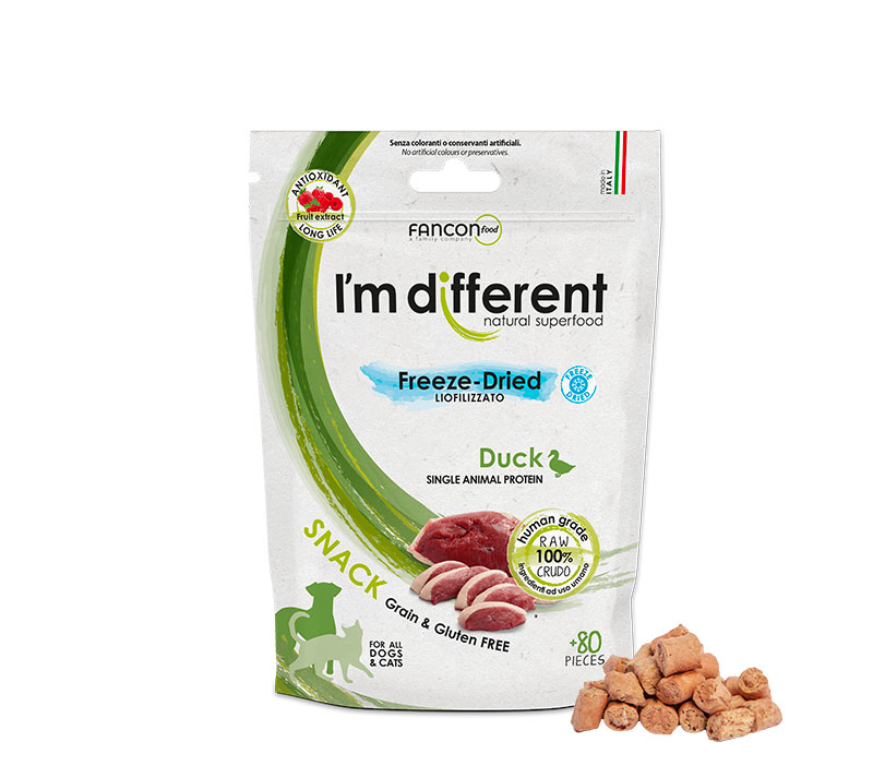 Freeze Dried dog treats duck recipes pack 40g
