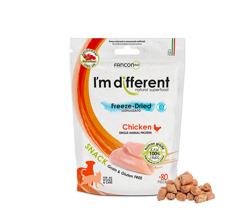 Snack Liofilizzato Pollo per gatti pack 40g